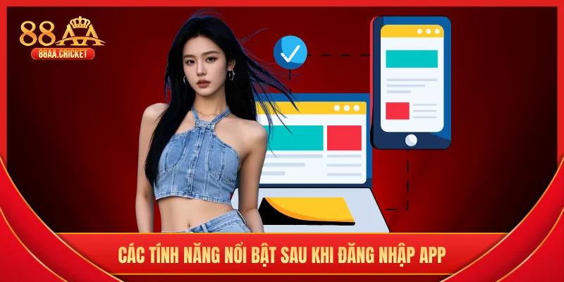 Các tính năng nổi bật sau khi đăng nhập app